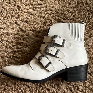 Steve Madden White Cowboy Boots